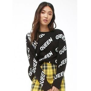 Queen Black & White Sweater